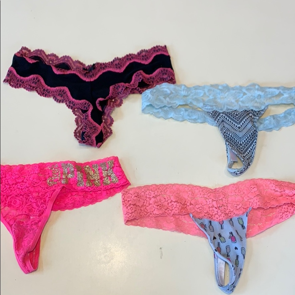 Lot of 4 VS PINK panties